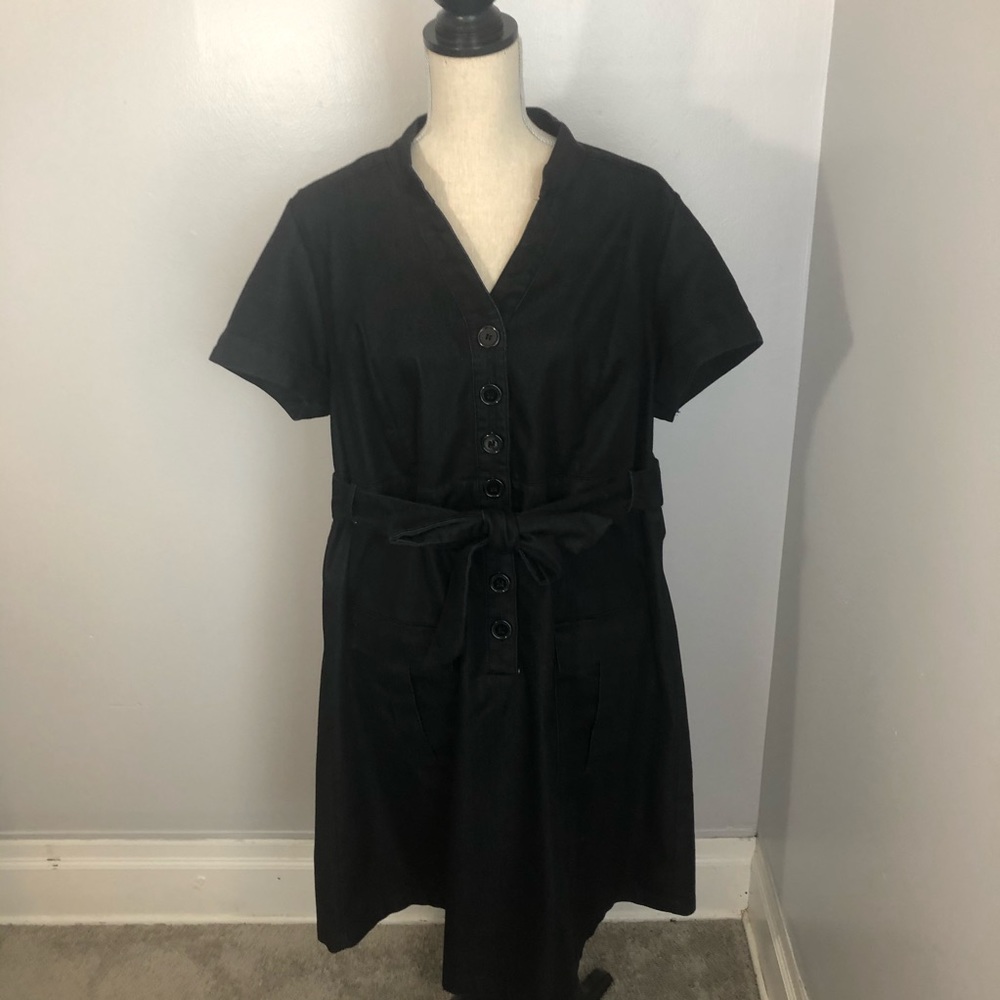 Lane Bryant denim short sleeved dress Size 18
